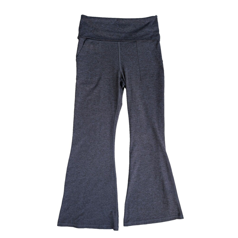 OFFLINE by Aerie Hi Waisted Foldover Flare Leggings Gray Large Long L/LG